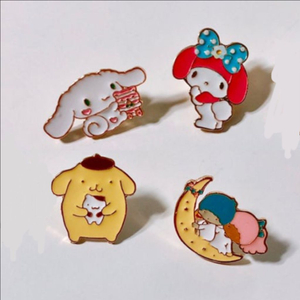 (새상품) 산리오 시나모롤 마이멜로디 폼폼푸린 뱃지