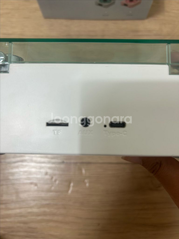휴그 파도 무드등 턴테이블 블루투스 스피커--2