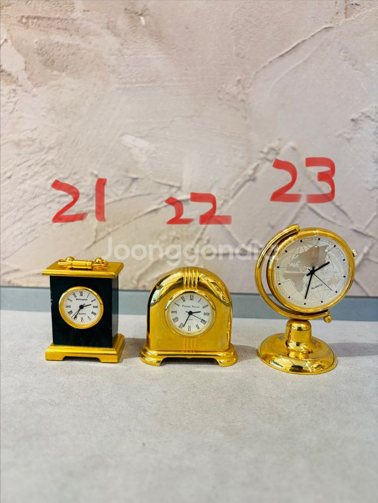 빈티지 미니어처 시계 #21,22,23--0