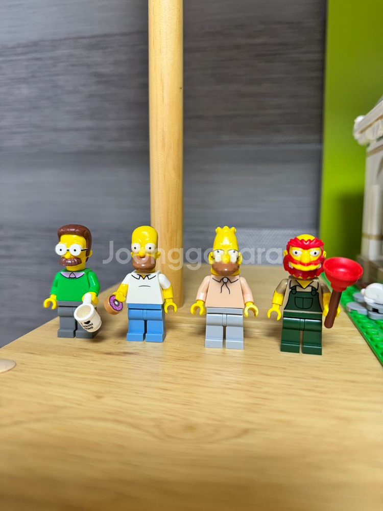 레고 심슨 미니피규어 4종--0