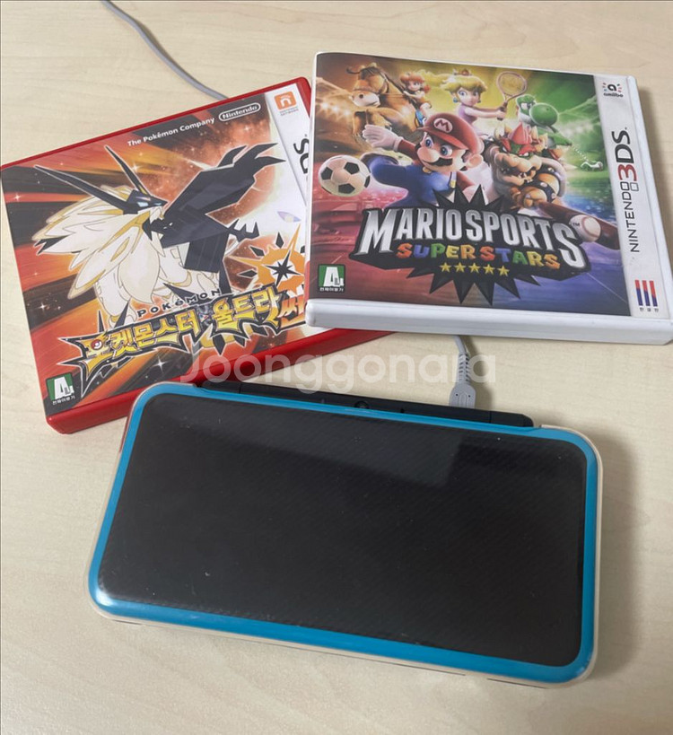 닌텐도 2ds xl + 게임칩 2개 일괄 판매--0