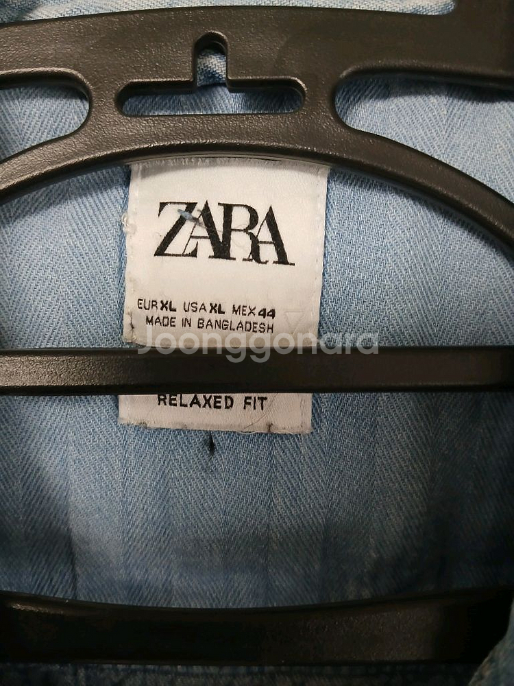 ZARA 데님셔츠 3종일괄 XL--5