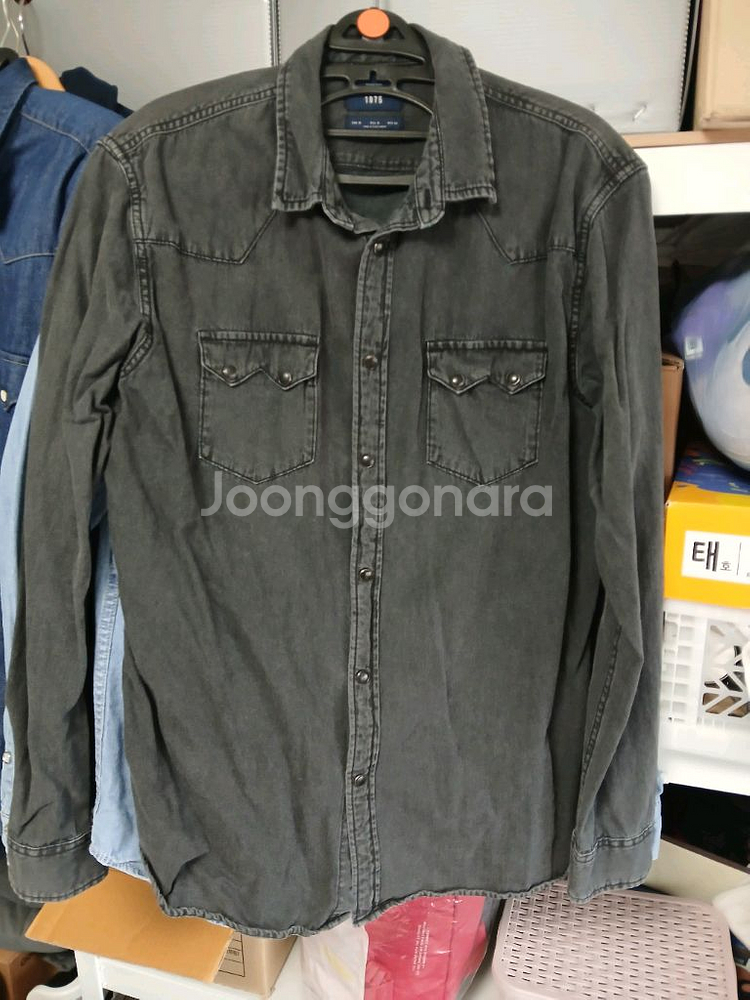 ZARA 데님셔츠 3종일괄 XL--2
