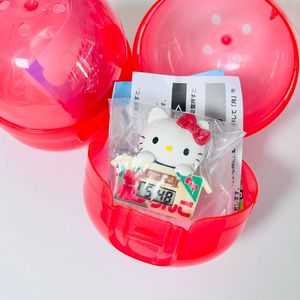 미개봉) 산리오 골판지 시계 가챠 키티