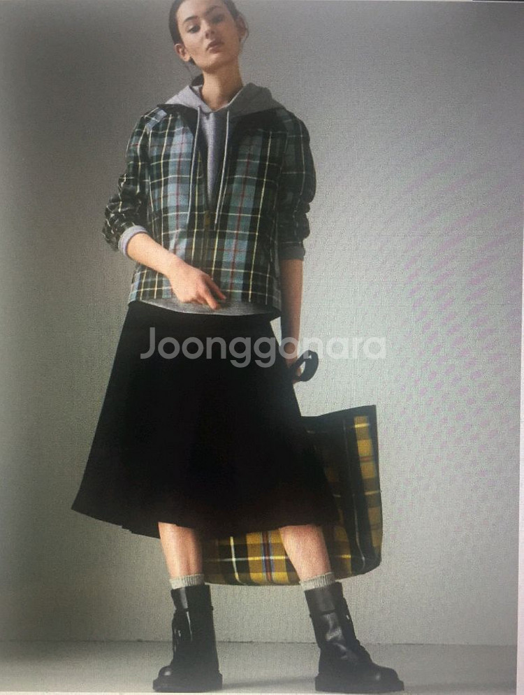 버버리 타탄코튼 개버딘 재킷--0