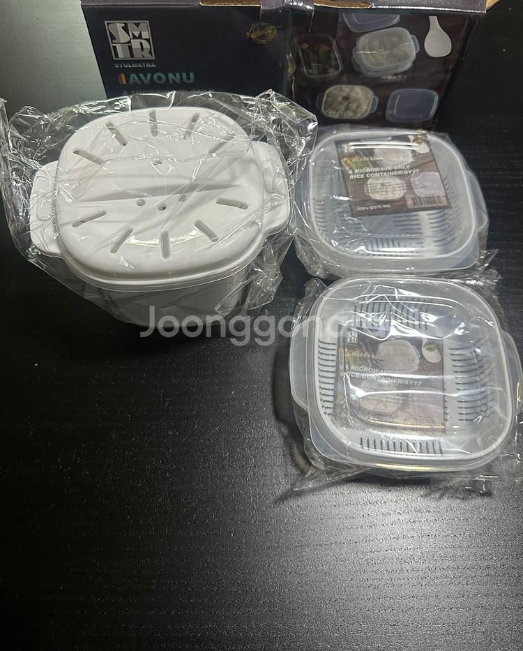 AVONU 전자레인지 밥 보관용기 3개세트--3