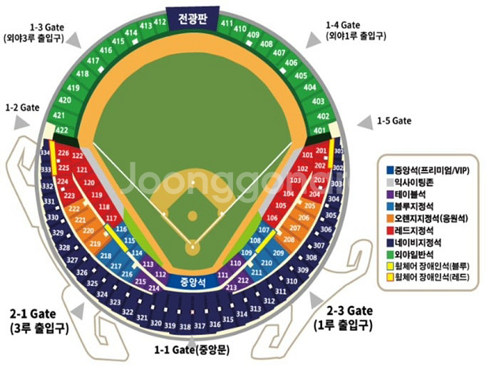 최저가보장)8/16 두산 기아 1루 네이비 4연석--0