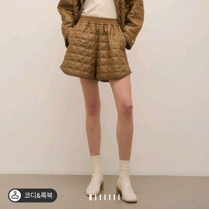 시스템 텍스처 블록 퀼티드 자켓