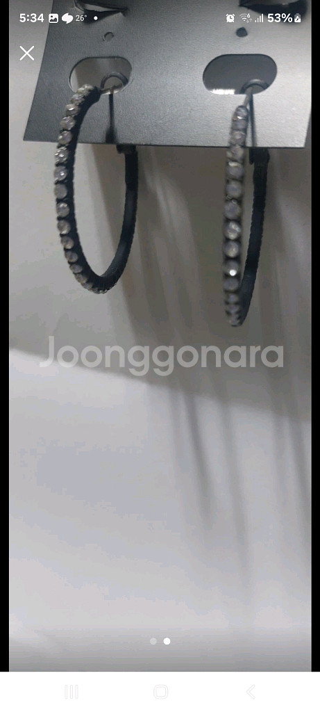공방 웨딩 하객 귀걸이 빛을 비추면 엄청 반짝여--2