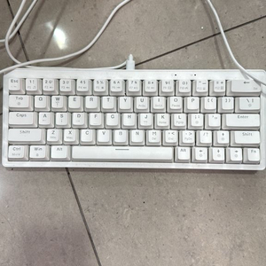 화이트 기계식 키보드