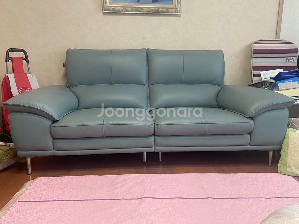 2~3인용 인조가죽 쇼파 - 상태 양호 - 19만원--0