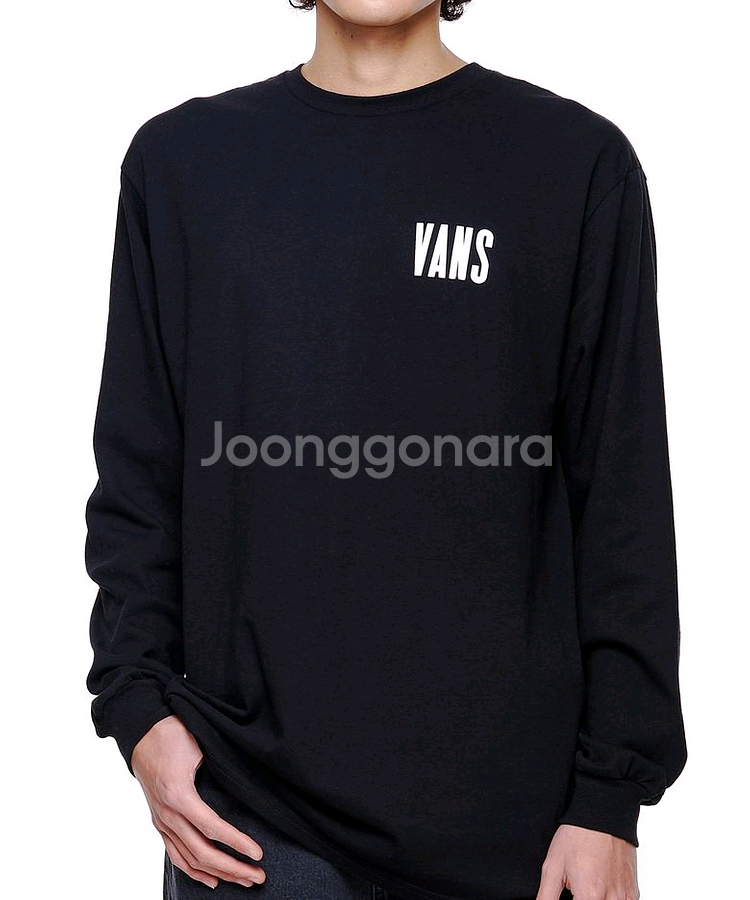 VANS반스 남성 타이프 스태커 롱~티셔츠 블랙 XL--0