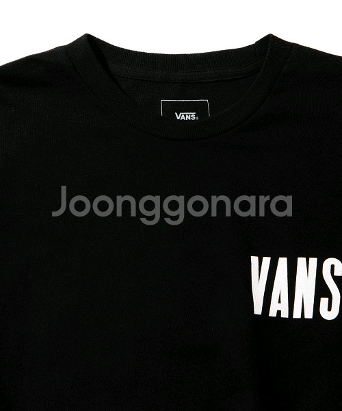 VANS반스 남성 타이프 스태커 롱~티셔츠 블랙 XL--2