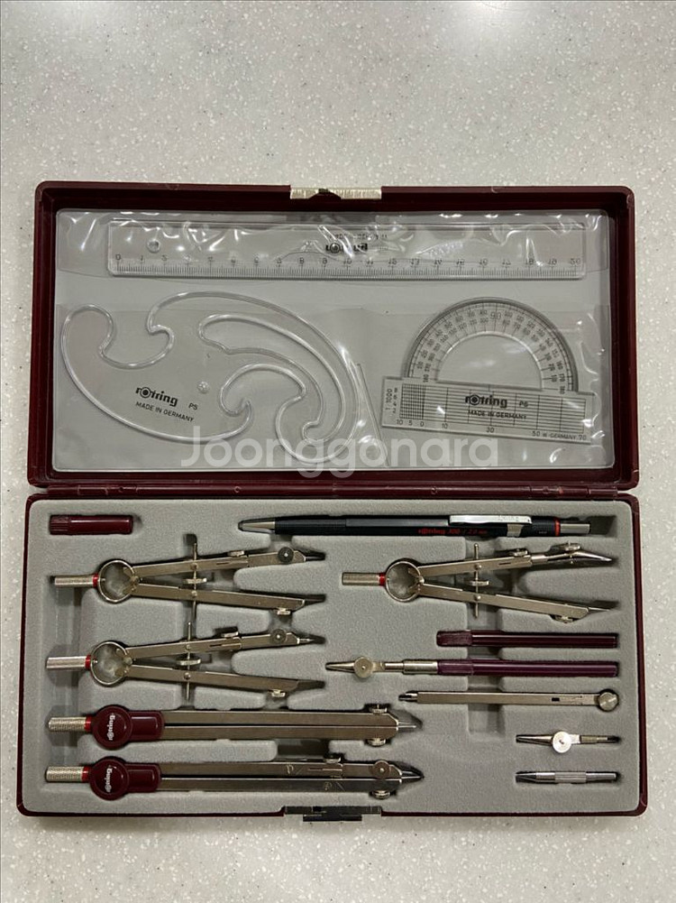 로트링 rotring 컴퍼스 세트--0