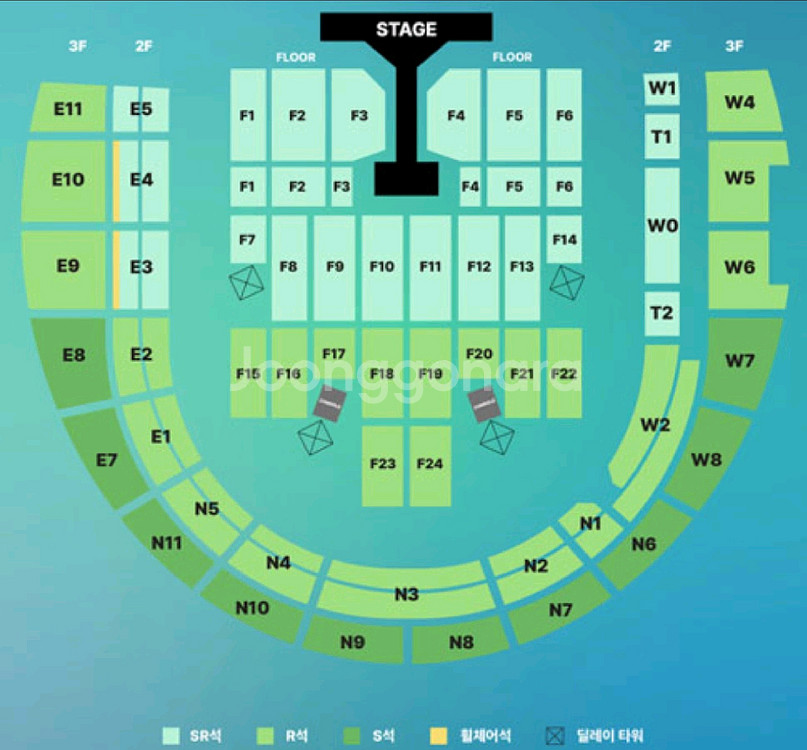 데이식스 콘서트 플로어 F10구역 판매--0