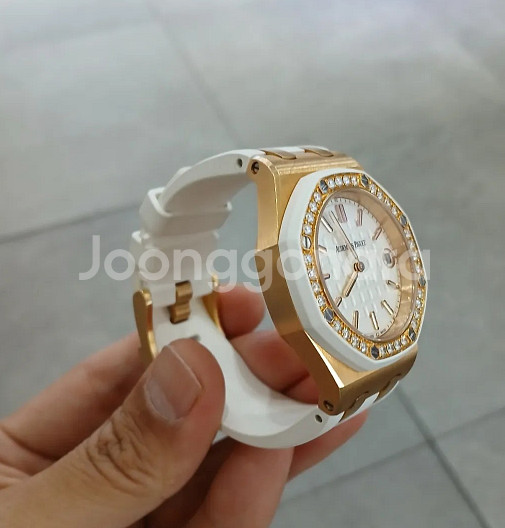 오데마피게 로얄오크 오프셔 로즈골드 레이디 37MM--3