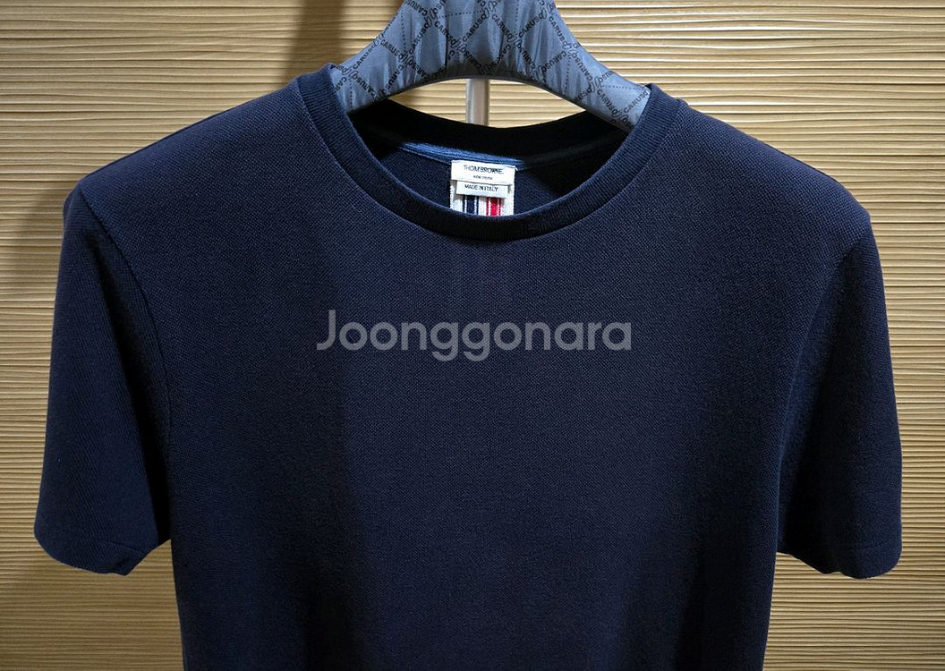 24ss 톰브라운 삼선 스트라이프 반팔티 4. 몽클레어--1