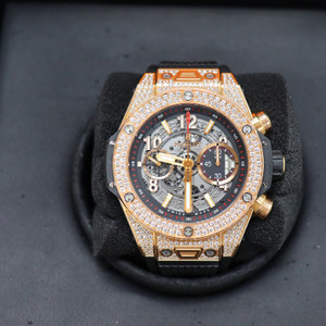 위블로 킹골드 파베 풀다이아 로즈골드 금통 44MM 급
