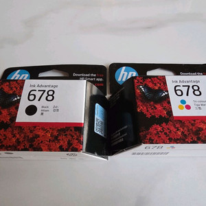 HP 687 칼라,흑백 정품잉크