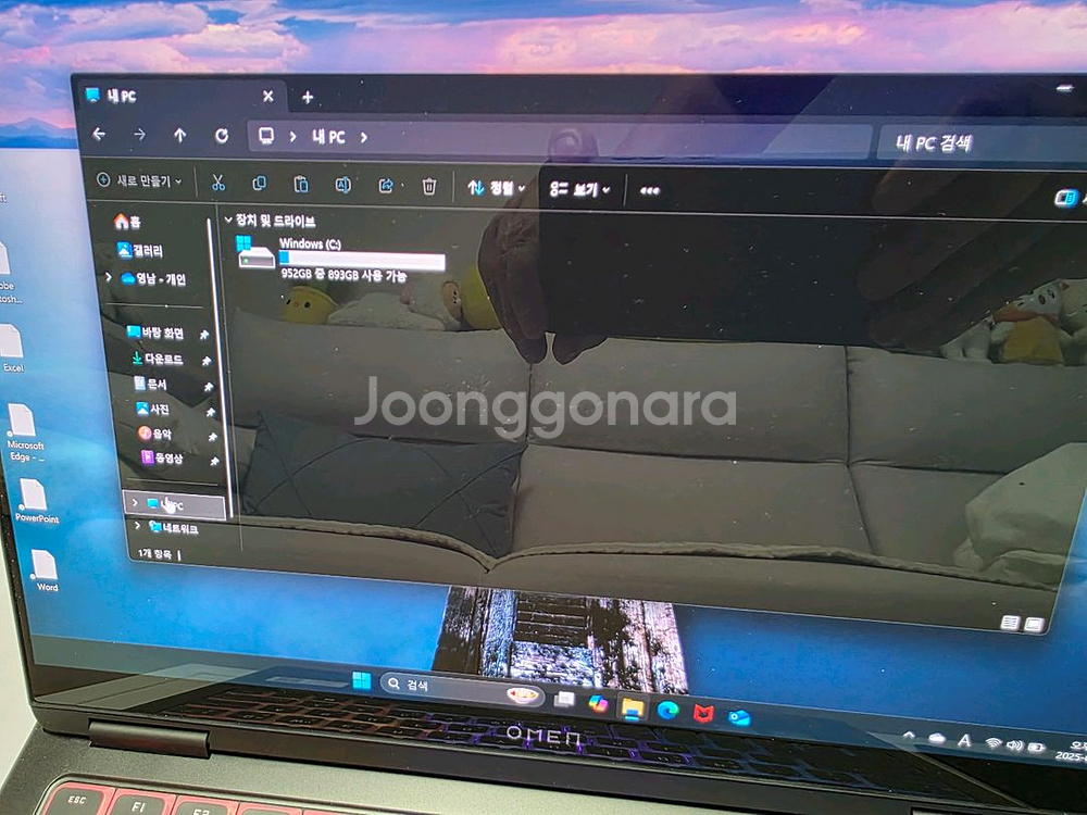 신품급 OLED 오멘14 게이밍노트북 울트라7 16램--4