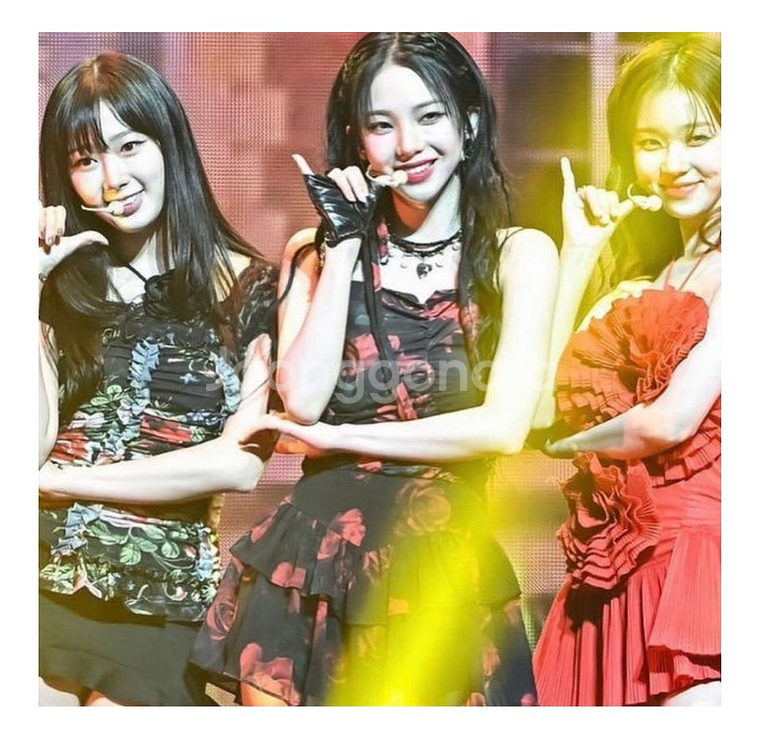 [카리나 착용]엘프엘프엘프 아카이브 로즈 스커트S 레드--4