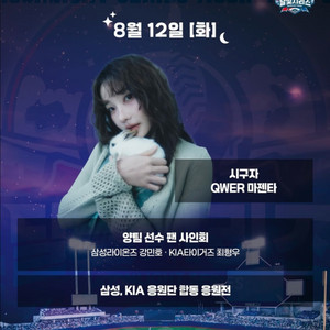 8월12일 삼성vs기아전 야구티켓