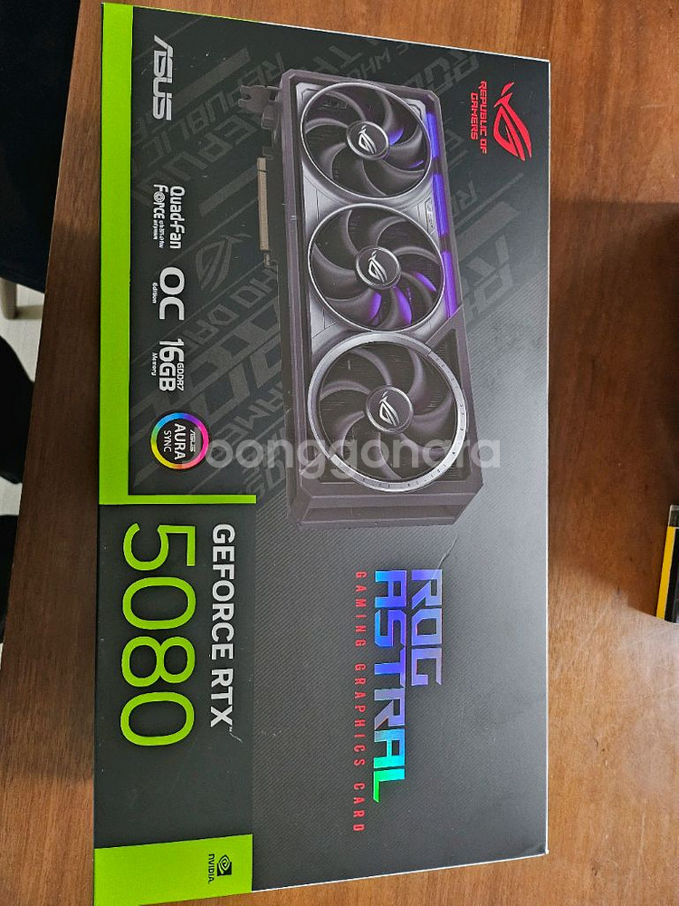 ASUS ROG RTX 5080 16GB 아스트랄 팝니--0