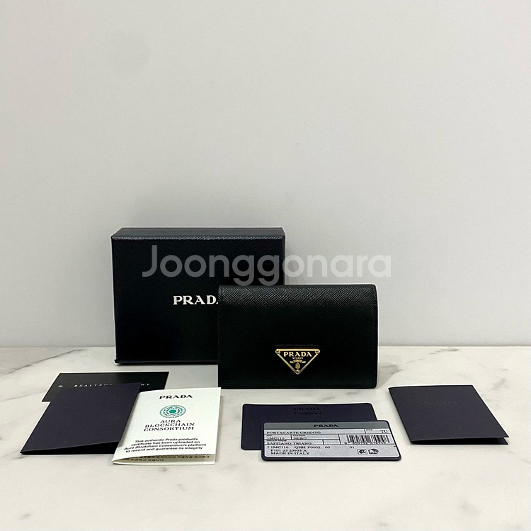 프라다 사피아노 삼각로고 카드지갑 1MC110 정품--0