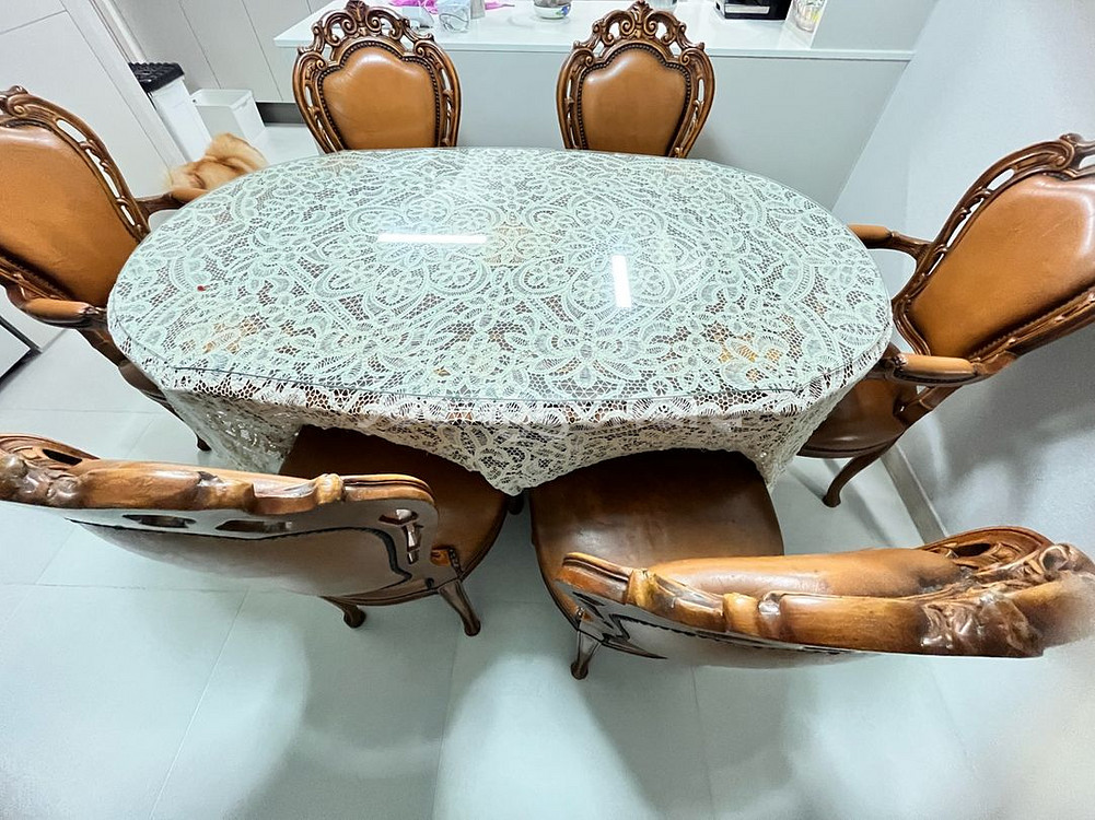 엔틱 찬장 식탁 세트 (일괄로만 판매)--2