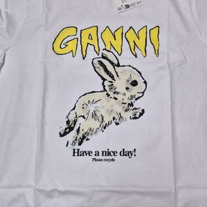 가니 Ganni 토끼 Bunny 티셔츠 T3996 미듐