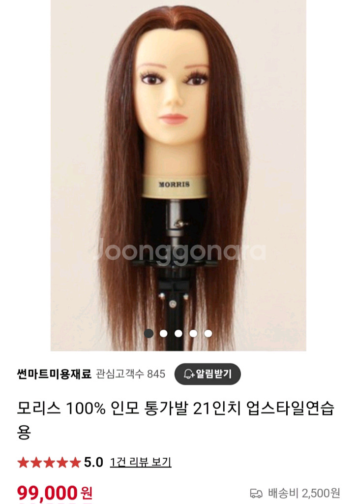 모리스 인모 100% 통가발--2