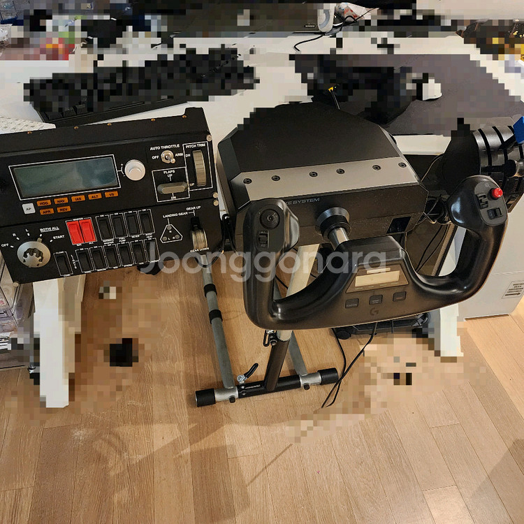 비행기 조이스틱 로지텍 Flight Yoke Syste--0