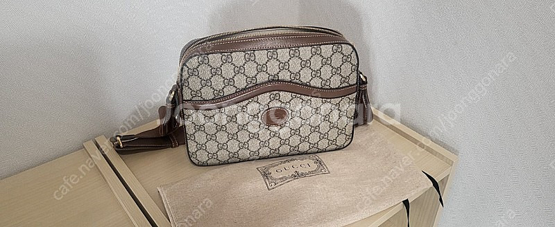 구찌 남성 인터로킹 메신저백--0