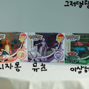 [포켓몬스터] 체인징 피규어 뮤츠 이상해꽃 리자몽