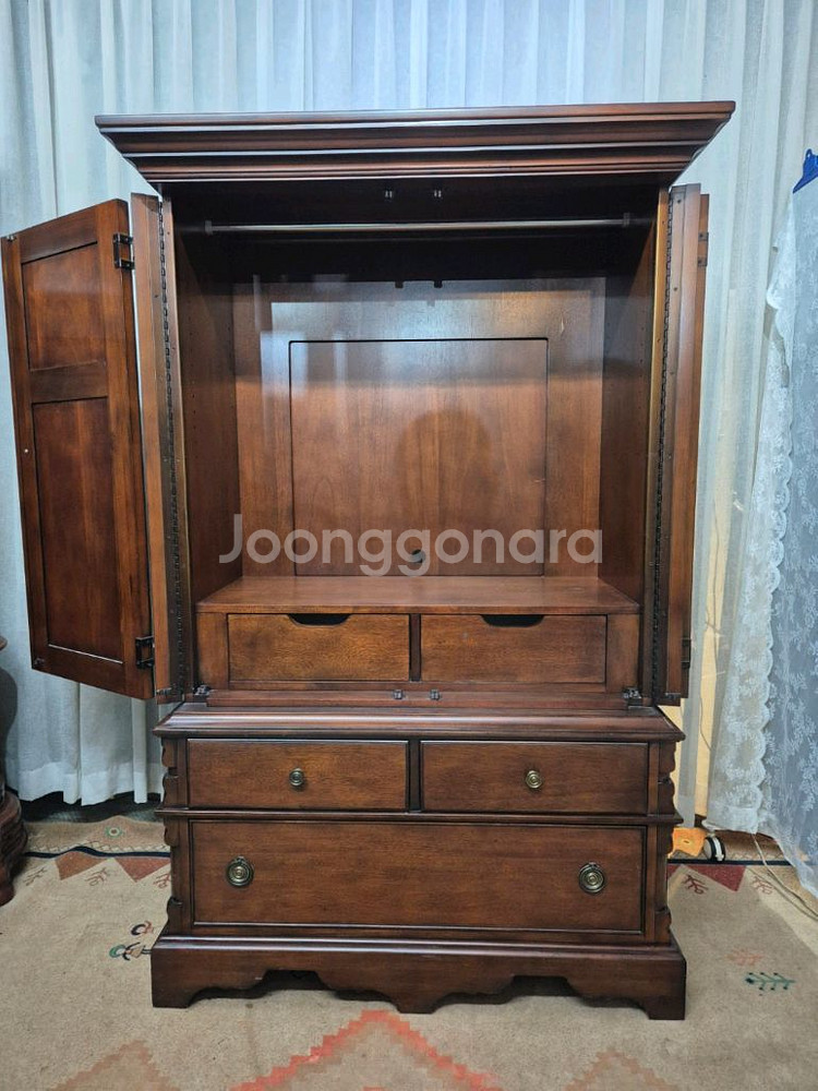 엔틱 원목 Lane 3D TV Cabinet/입본장--2