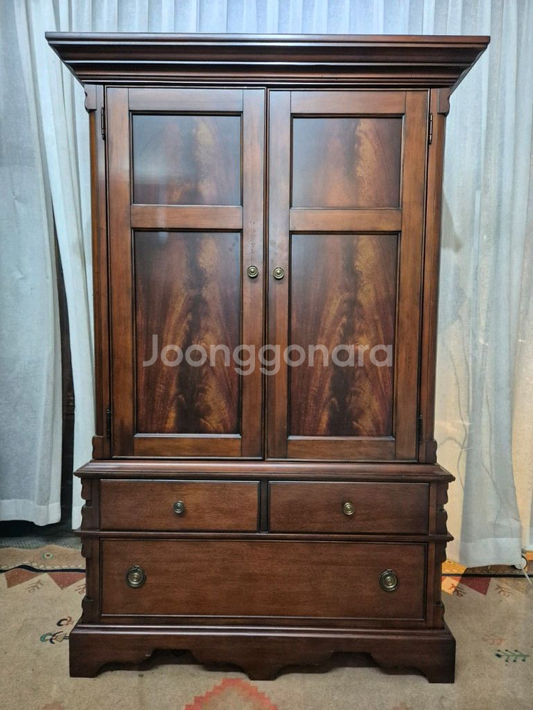엔틱 원목 Lane 3D TV Cabinet/입본장--0