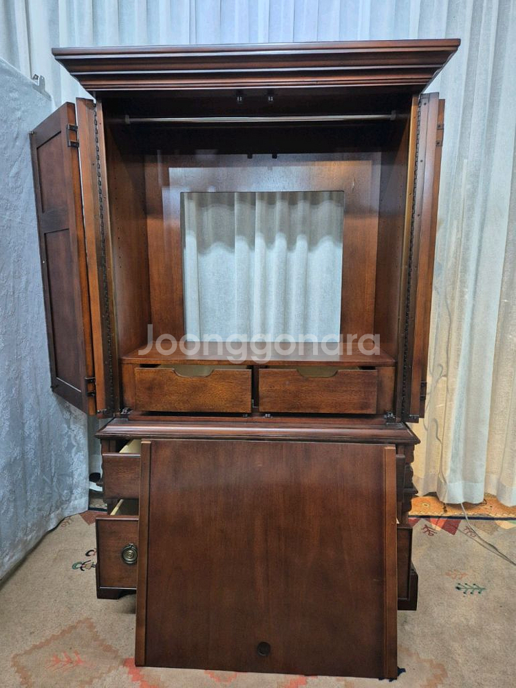엔틱 원목 Lane 3D TV Cabinet/입본장--6