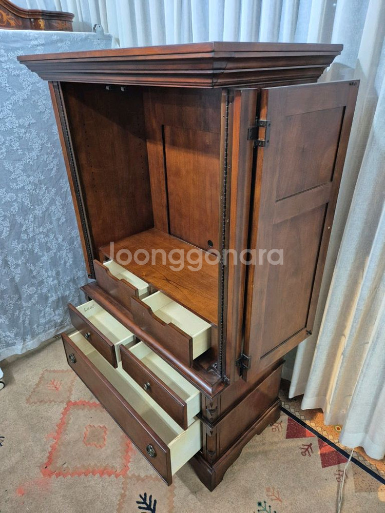 엔틱 원목 Lane 3D TV Cabinet/입본장--5