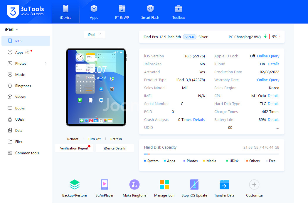 아패프로M1 12.9 512GB+매직키보드+애플펜슬--9