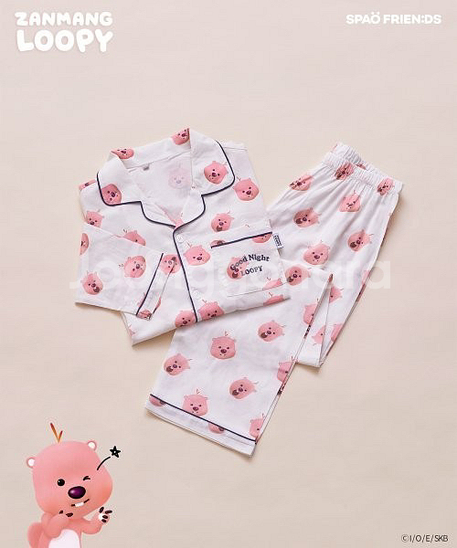 스파오 잔망루피 긴팔 잠옷 세트 (L)--0