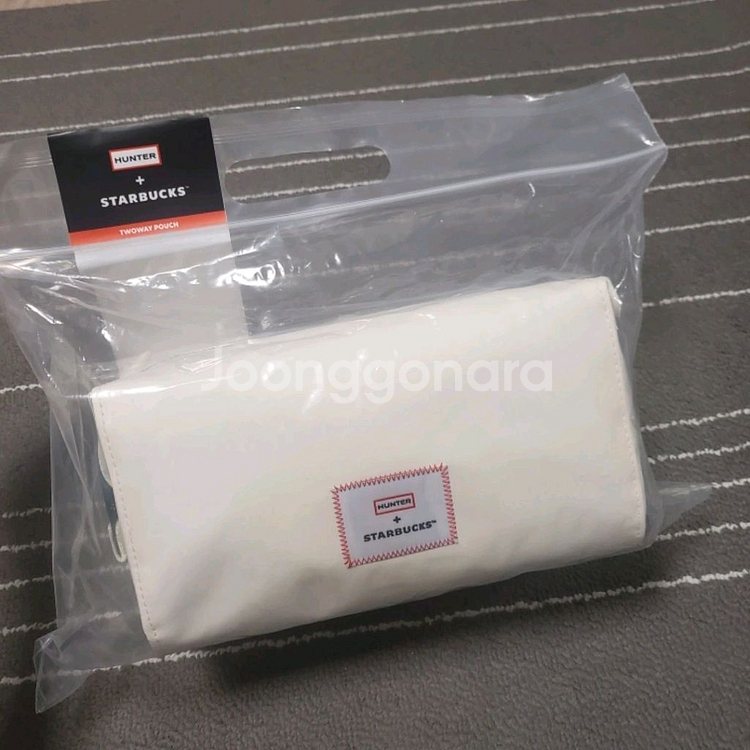 헌터X스타벅스 투웨이 파우치 새상품--0