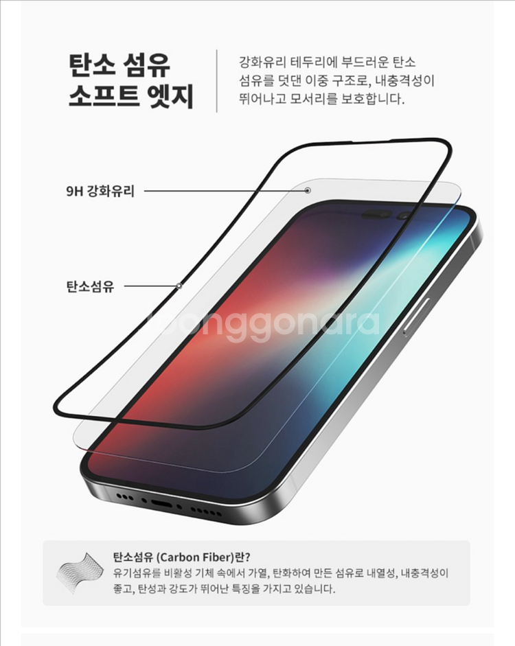 (부산)아이폰13 강화보호필름 1매(신지모루)--3