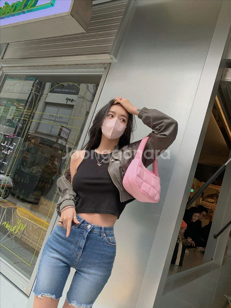 새상품) 페일제이드 데님 바이커 쇼츠 M--6