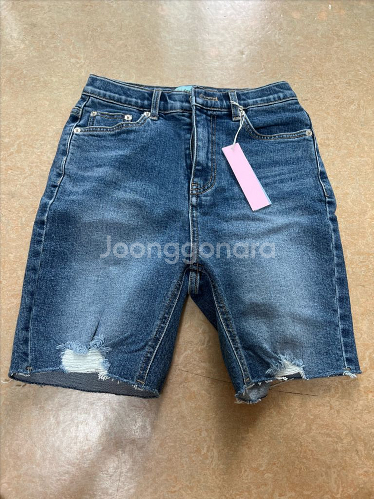 새상품) 페일제이드 데님 바이커 쇼츠 M--8