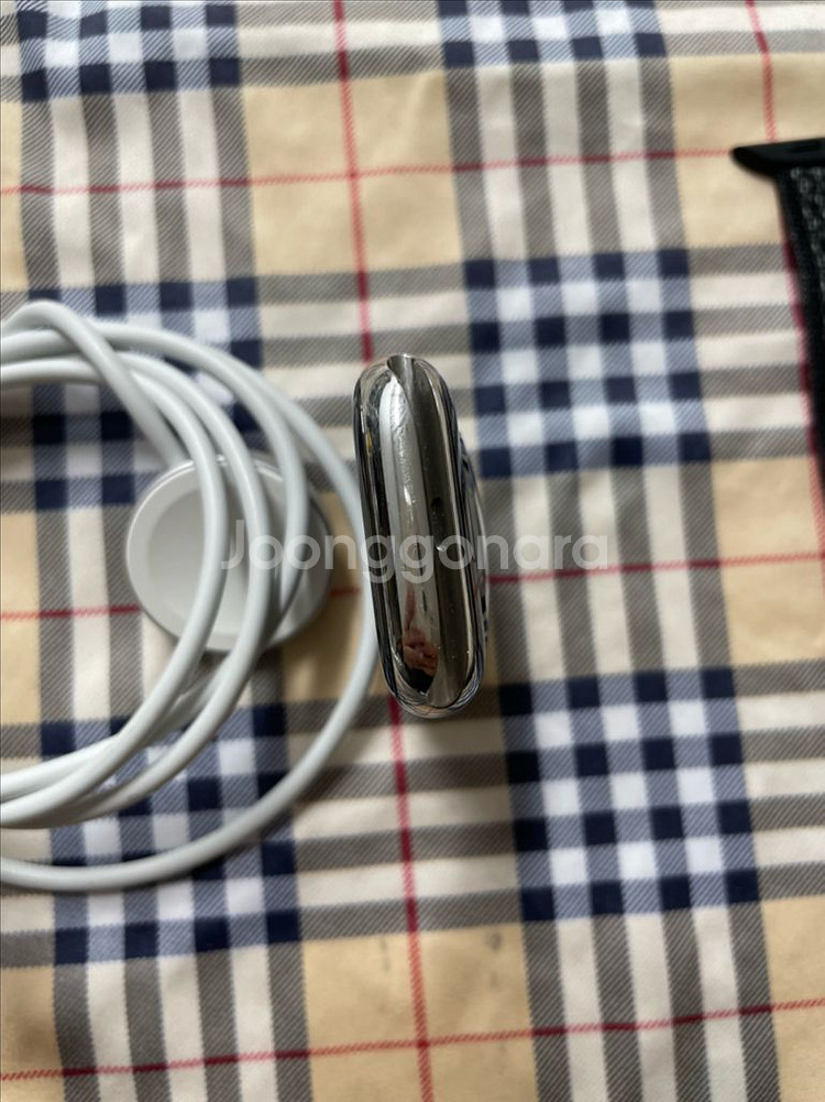 애플워치7스테인리스 45mm 실버 SS급--4