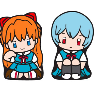 에반게리온 세가 2D Plushies 레이+아스카 일괄