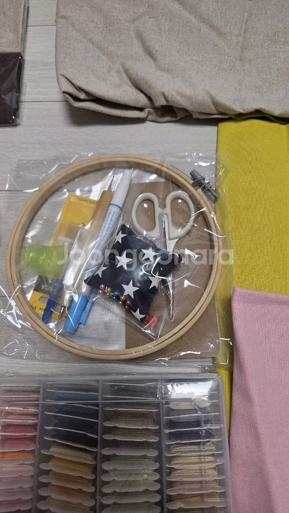 프랑스자수 세트 diy 공예 십자수실 프랑스자수실--2