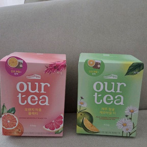 쟈뎅 아워티 오렌지 자몽 블랙티 청귤 캐모마일티 8개입