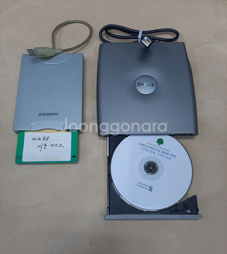 델 DELL 컴퓨터 외장시디롬 삼보컴퓨터 플로피디스켓--0