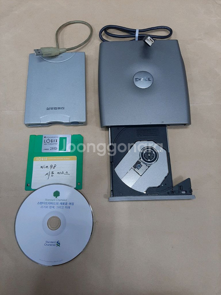 델 DELL 컴퓨터 외장시디롬 삼보컴퓨터 플로피디스켓--1